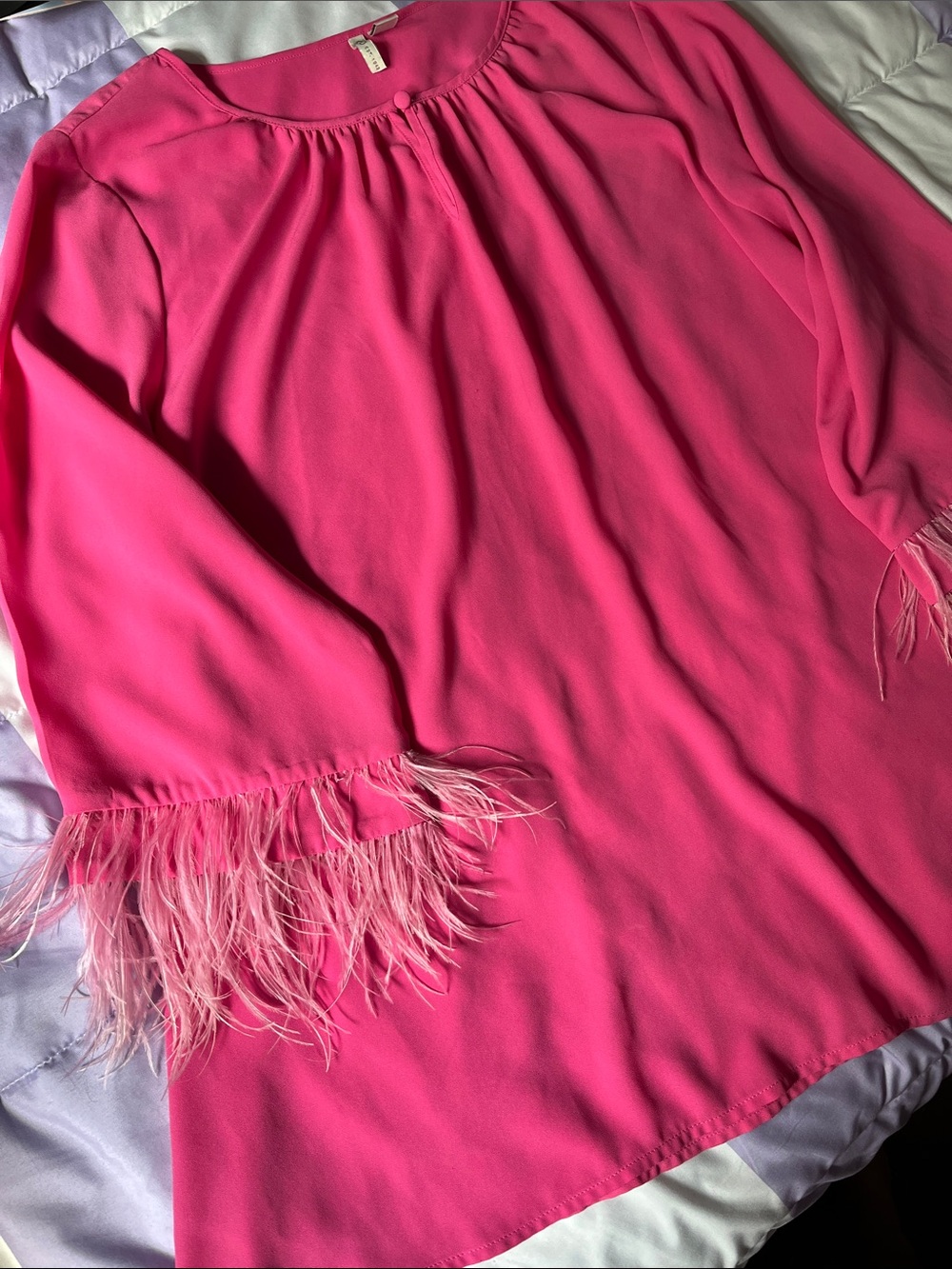 Cato Feather Details Blouse Top Size 18/20W